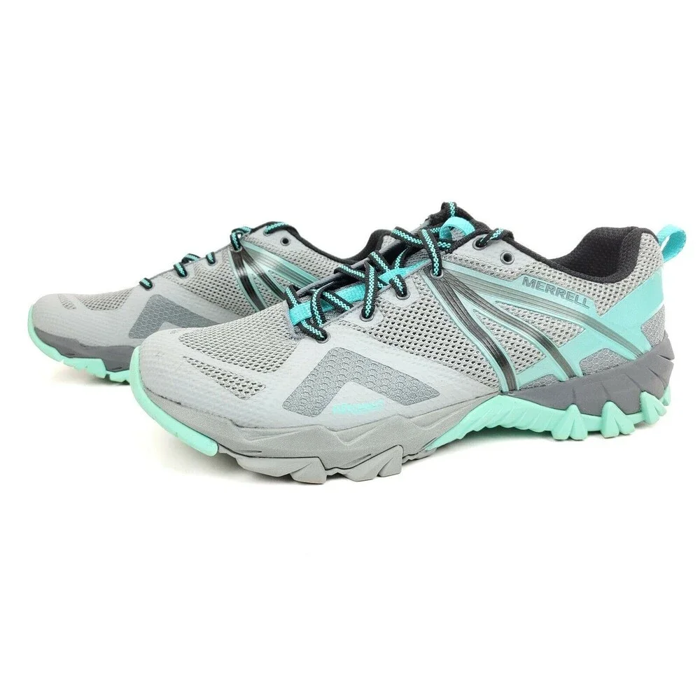 Merrell MQM Flex Women's Monument Hiking Shoe J05514 Size 5.5 Green Gray